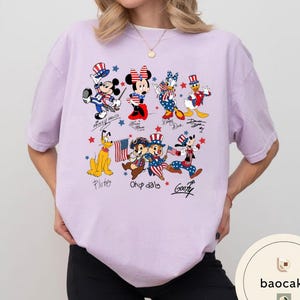 Mickey & Friends 4th Of July T-Shirt Sweatshirt, Disney Vacation Trip Tee, Patriotic Mickey Family Matching Trip 2026 Shirt Gift bild 14