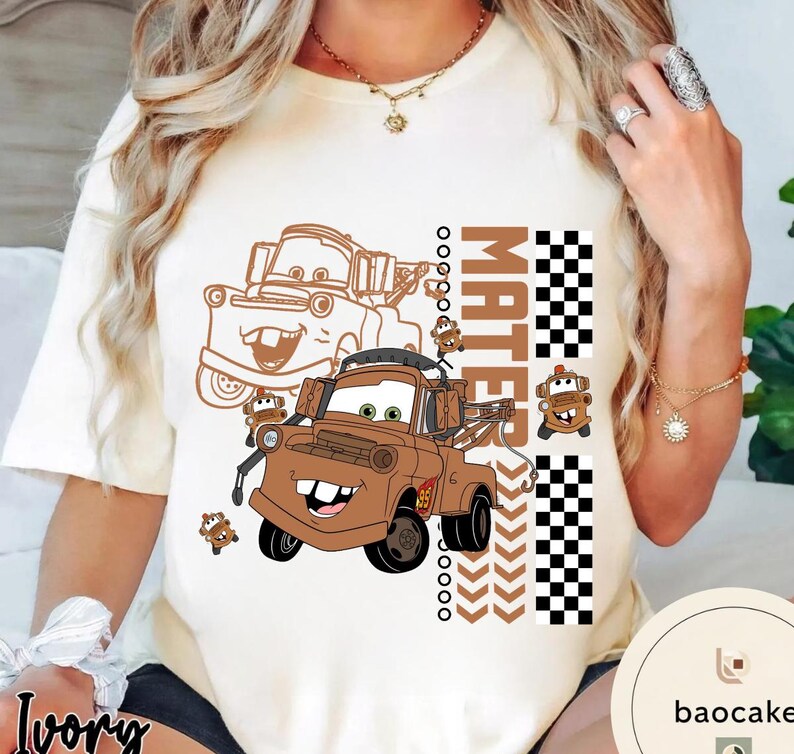 All Characters Retro Disney Cars Shirt, Pixar Cars Shirt, Disneyland Shirt, Cars Land Shirt, Lightning McQueen Shirt, Disney Cars Shirt image 5