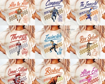 Invincible Characters Comic Shirt, Studio Hero Movie Shirt, Hero University, Hero Movie Fan Gift, Universe Cartoon Tee