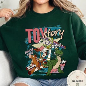 Disney Toy Story 1995 Retro Shirt: Woody Buzz Lightyear Rex Tee, Disney Pixar Fest, WDW Disneyland Family Vacation Trip,Disney Birthday Gift image 8