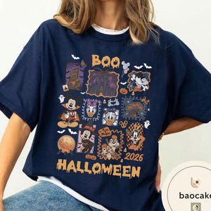 Vintage Mickey Ghost Halloween Comfort Colors Shirt, Scariest Place on Earth Tee, Mickey Not So Scary Party,Disney World Family Matching Tee bild 10