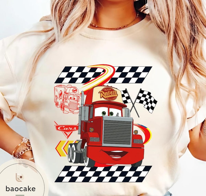 All Characters Retro Disney Cars Shirt, Pixar Cars Shirt, Disneyland Shirt, Cars Land Shirt, Lightning McQueen Shirt, Disney Cars Shirt image 2