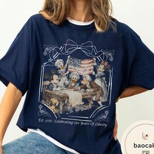 Disney Mickey and Friends 1776 Founding Fathers T-Shirt, 250 Years Of Liberty Shirt, Disney Patriotic Shirt, Magical Independence Day Shirt bild 13