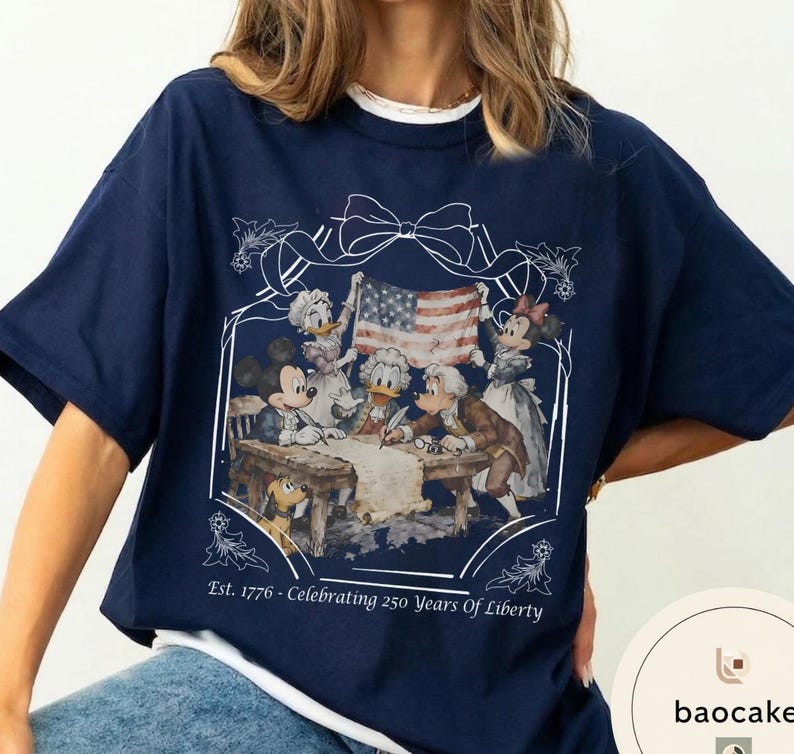 Disney Mickey and Friends 1776 Founding Fathers T-Shirt, 250 Years Of Liberty Shirt, Disney Patriotic Shirt, Magical Independence Day Shirt bild 13