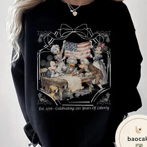 Disney Mickey and Friends 1776 Founding Fathers T-Shirt, 250 Years Of Liberty Shirt, Disney Patriotic Shirt, Magical Independence Day Shirt bild 12