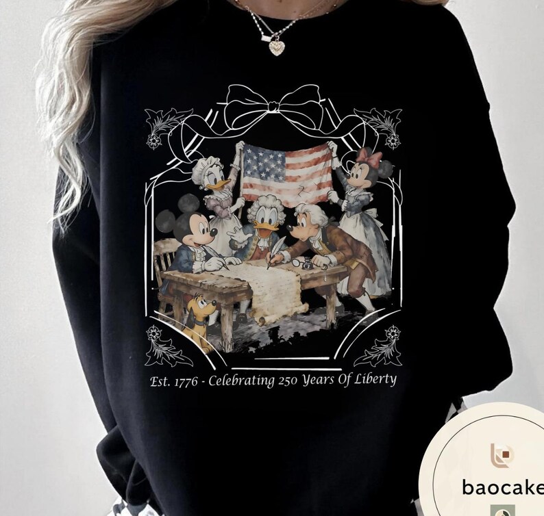 Disney Mickey and Friends 1776 Founding Fathers T-Shirt, 250 Years Of Liberty Shirt, Disney Patriotic Shirt, Magical Independence Day Shirt bild 12