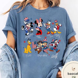 Mickey & Friends 4th Of July T-Shirt Sweatshirt, Disney Vacation Trip Tee, Patriotic Mickey Family Matching Trip 2026 Shirt Gift bild 13