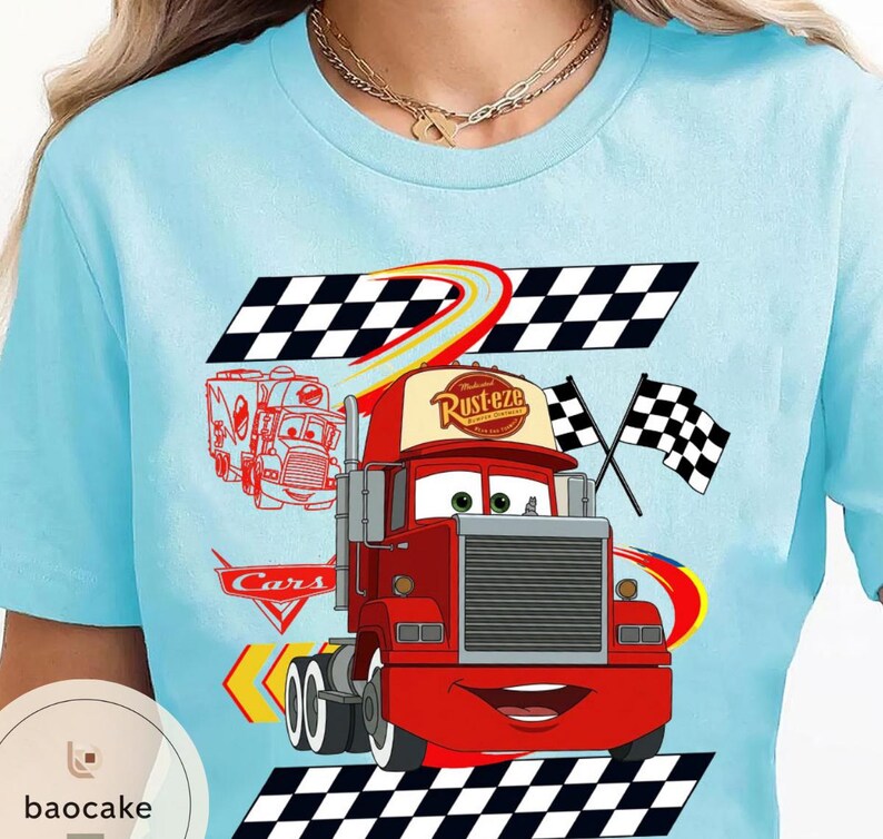 All Characters Retro Disney Cars Shirt, Pixar Cars Shirt, Disneyland Shirt, Cars Land Shirt, Lightning McQueen Shirt, Disney Cars Shirt image 11