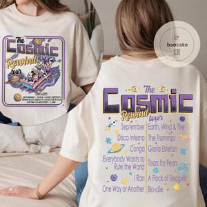 2-sided Mickey & Friends Guardians Of The Galaxy Cosmic Rewind Shirt, Retro Disney Ride Team Matching Tee, Epcot Center 2026 Family Trip image 4