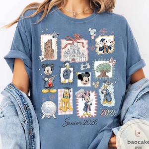 Personalized Mickey & Friends Senior 2026 Shirt, Senior Trip Disney Graduation 2026 Tee, Disney Graduation 2026 Shirt, Disney Grad Squad Tee bild 10