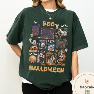Vintage Mickey Ghost Halloween Comfort Colors Shirt, Scariest Place on Earth Tee, Mickey Not So Scary Party,Disney World Family Matching Tee bild 13