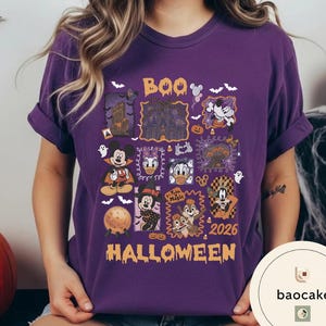 Vintage Mickey Ghost Halloween Comfort Colors Shirt, Scariest Place on Earth Tee, Mickey Not So Scary Party,Disney World Family Matching Tee bild 5
