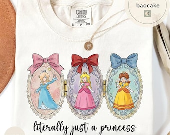 Super Mario Shirt: Princess Peach Daisy Rosalina Shirt, Mario Baby Tee Croptank, Birthday Gift for Girls, Mario Women's Shirt, Epic Universe