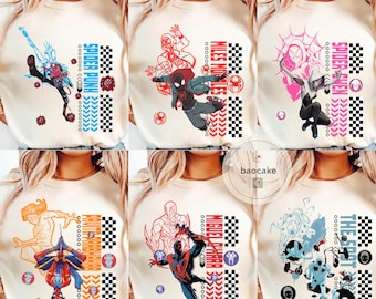 Spider-Man Across the Spider-Verse Characters Shirts, Spider Man 2026 Sweatshirt, Miles Morales Shirt, Black Spider Man Tee