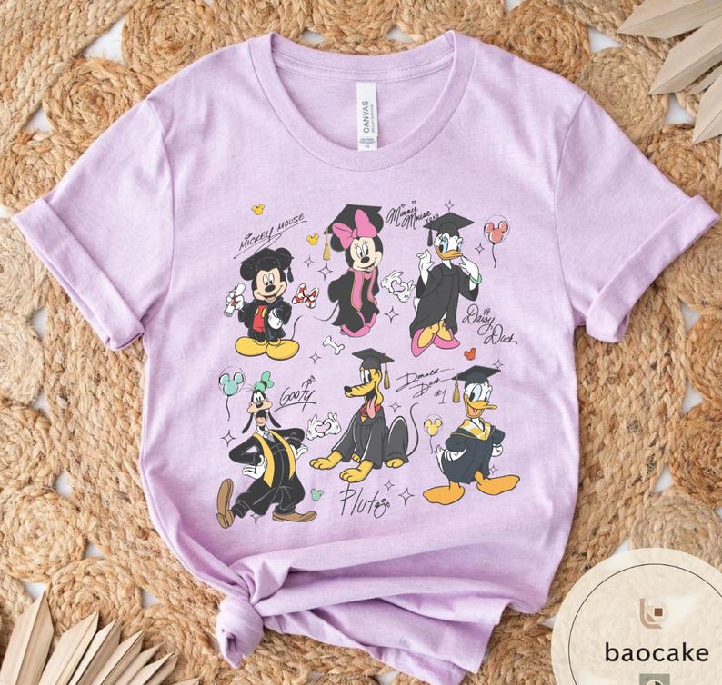 Mickey & Friends Signature Senior 2026 Shirt, Senior Trip Disney Graduation 2026 Tee, Disney Graduation 2026 Shirt, Disney Grad Squad Tee image 8