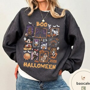 Vintage Mickey Ghost Halloween Comfort Colors Shirt, Scariest Place on Earth Tee, Mickey Not So Scary Party,Disney World Family Matching Tee bild 12