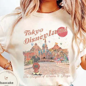 Vintage Mickey Tokyo Disneyland Comfort Colors Shirt, Retro Mickey Shirts, Tokyo Disneyland Tee, Disney 2026 Trip Disney Vacation Tee image 5