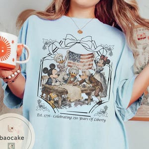 Disney Mickey and Friends 1776 Founding Fathers T-Shirt, 250 Years Of Liberty Shirt, Disney Patriotic Shirt, Magical Independence Day Shirt bild 8