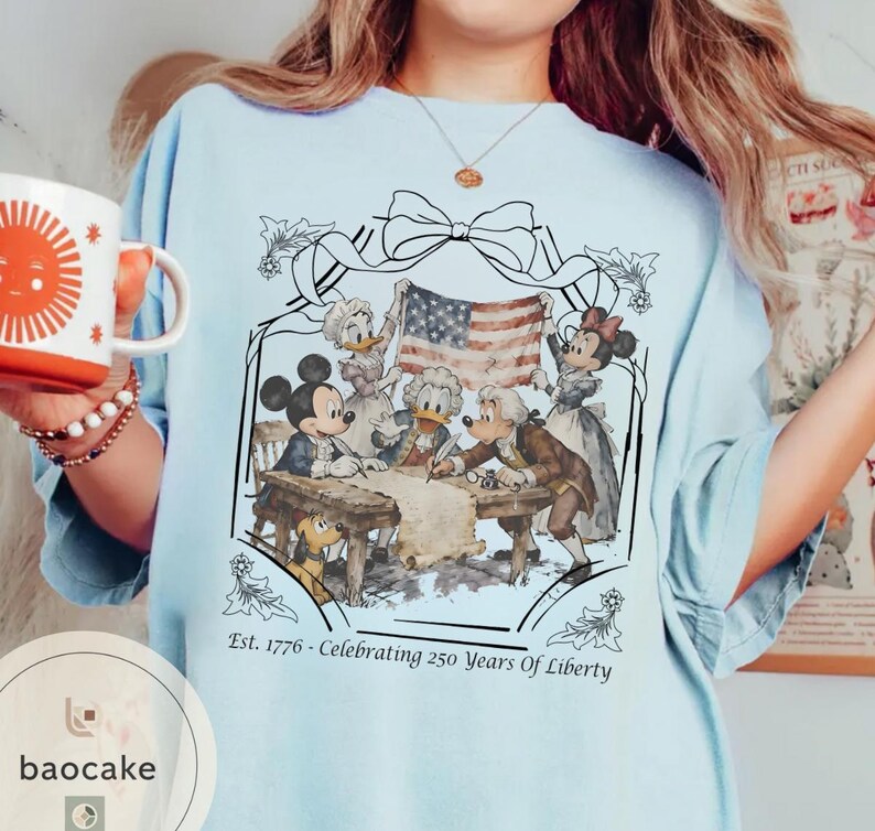 Disney Mickey and Friends 1776 Founding Fathers T-Shirt, 250 Years Of Liberty Shirt, Disney Patriotic Shirt, Magical Independence Day Shirt bild 8