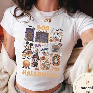 Vintage Mickey Ghost Halloween Comfort Colors Shirt, Scariest Place on Earth Tee, Mickey Not So Scary Party,Disney World Family Matching Tee bild 8
