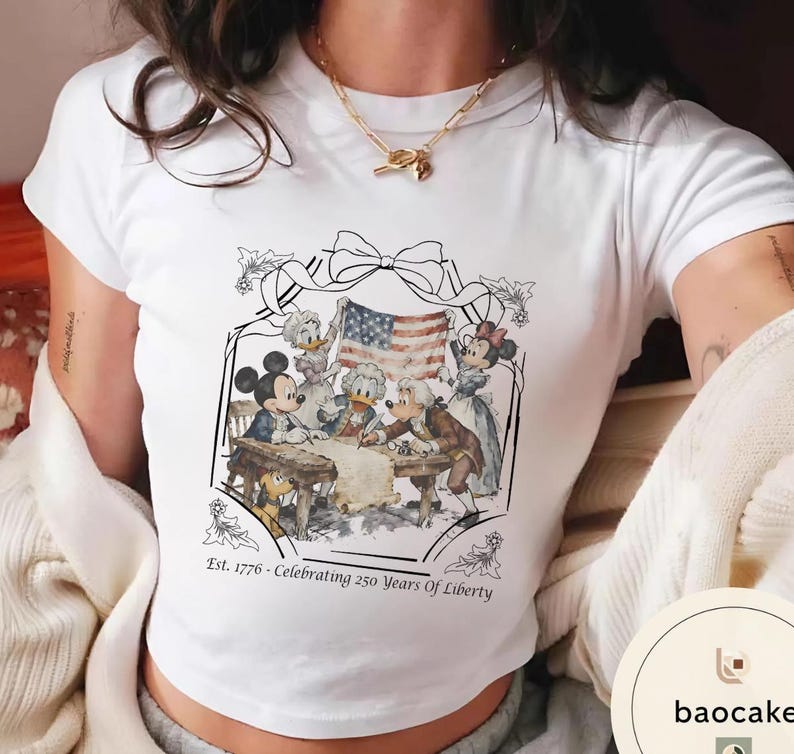 Disney Mickey and Friends 1776 Founding Fathers T-Shirt, 250 Years Of Liberty Shirt, Disney Patriotic Shirt, Magical Independence Day Shirt bild 3