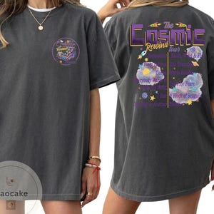 2-sided Mickey & Friends Guardians Of The Galaxy Cosmic Rewind Shirt, Retro Disney Ride Team Matching Tee, Epcot Center 2026 Family Trip image 5