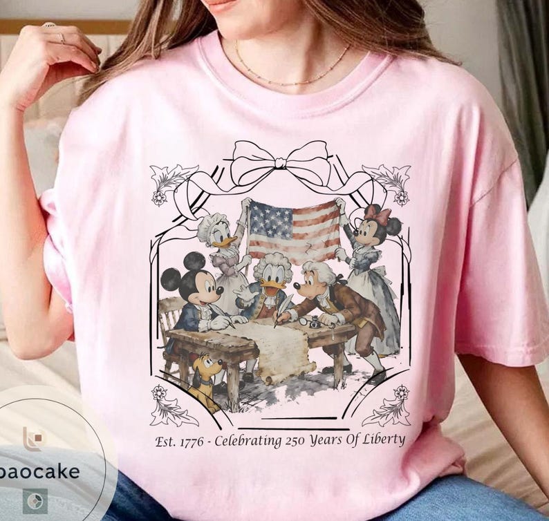Disney Mickey and Friends 1776 Founding Fathers T-Shirt, 250 Years Of Liberty Shirt, Disney Patriotic Shirt, Magical Independence Day Shirt bild 9