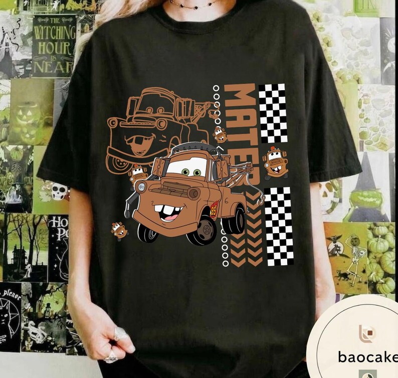 All Characters Retro Disney Cars Shirt, Pixar Cars Shirt, Disneyland Shirt, Cars Land Shirt, Lightning McQueen Shirt, Disney Cars Shirt image 14