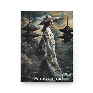 Personalized Japanese Pagoda Hardcover Journal, Matte Laminated Cover, Sewn Binding (150 Pages) image 5