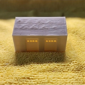 N Scale 1:160 2 Car Garage, Model Train Building
