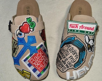 Custom made Patched Clogs-Designed Just for You