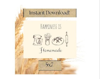 ¡Tarjeta de felicitación de repostería imprimible!