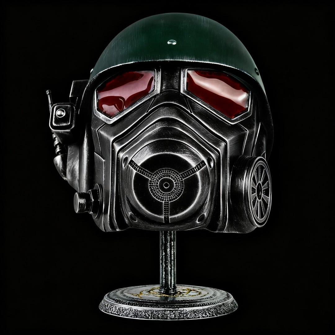 Fallout Ranger Helmet Concept Fallout-inspired NCR Veteran Ranger Helmet | Hand-crafted Cosplay ...