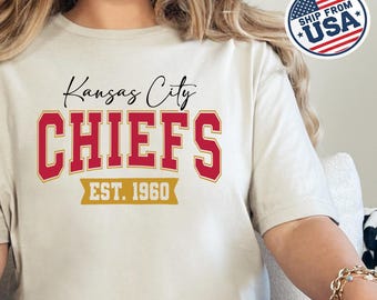 Kansas City Football Shirt, Retro Chiefs Game Day Tee, Kansas City Fan Sweatshirt, Touchdown Season Apparel, KC Football Spirit Top