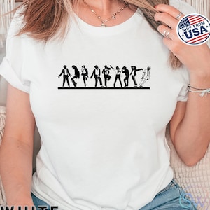 MJ Dance Evolution Shirt, MJ Silhouette Tee, King of Pop Graphic Shirt, Retro Music Lover Dance Top