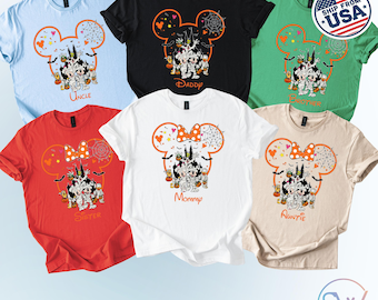 Custom Halloween Family Shirts, Disney Halloween Trip 2026, Spooky Family Vacation Shirts, Matching Disney Group Tee