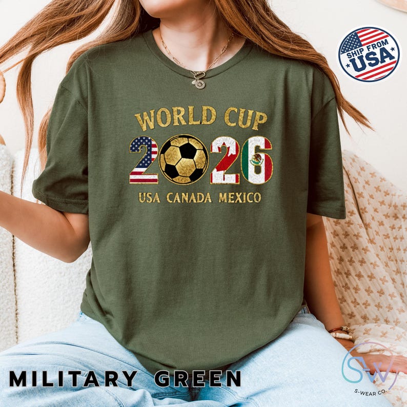 2026 World Cup Soccer Fan Shirt, Football Supporter Sweatshirt, Unisex International Cup Tee, Match Day Apparel image 8