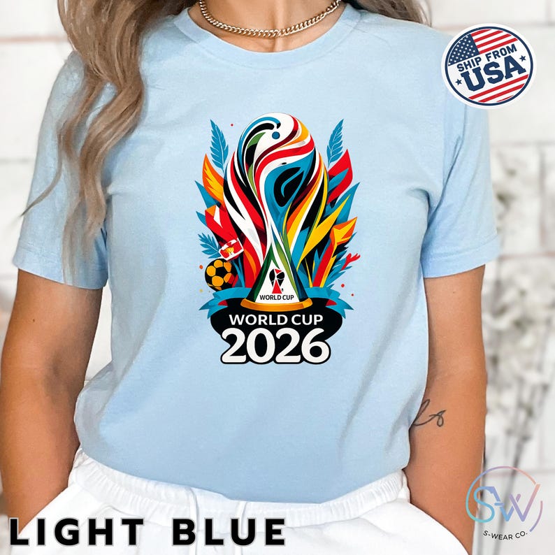2026 World Cup Shirt, Soccer World Cup Tee, Football Fan Apparel, World Cup Supporter Unisex Shirt image 2
