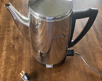 Presto Stainless Steel Vintage Coffee Maker 12 cup Model 0281105