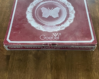 Goebel 1979 Mother's Day Crystal Glass Plate New In Box