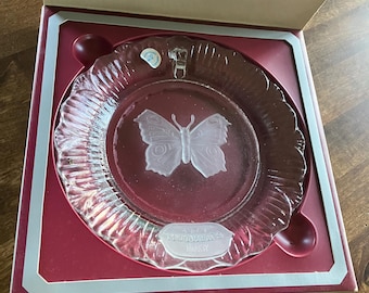Goebel 1979 Mother's Day Crystal Glass Plate New In Box