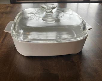 CorningWare Vintage Microwave Browning Dish w/ Cover MW-A-10