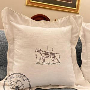 Scalloped Hunting Dog Pillow Covers