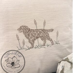Scalloped Hunting Dog Pillow Covers