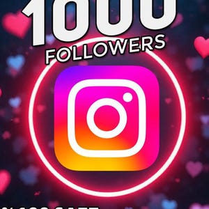Instagramフォロワー1,000人 | 迅速な納品 | 100%安全 | 急成長 | プロフィールを即座に強化