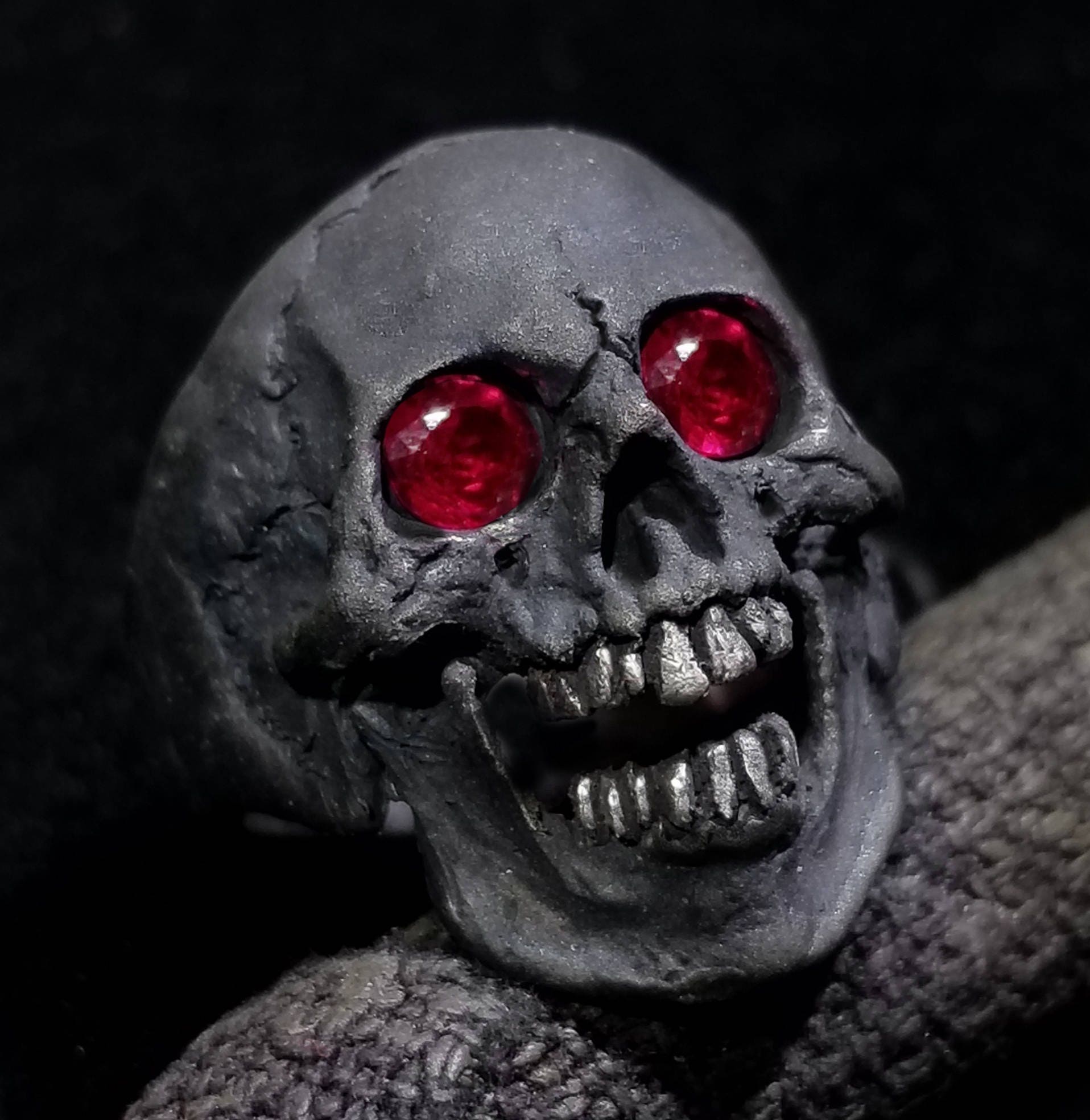 Skull ring, Silver Skull ring, Small Silver Skull ring