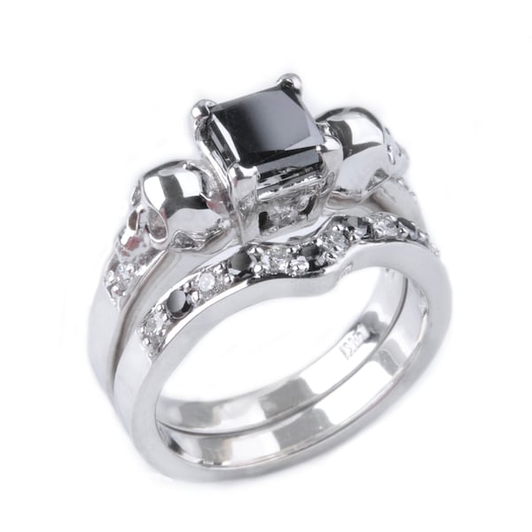 Skull Wedding Rings Etsy
