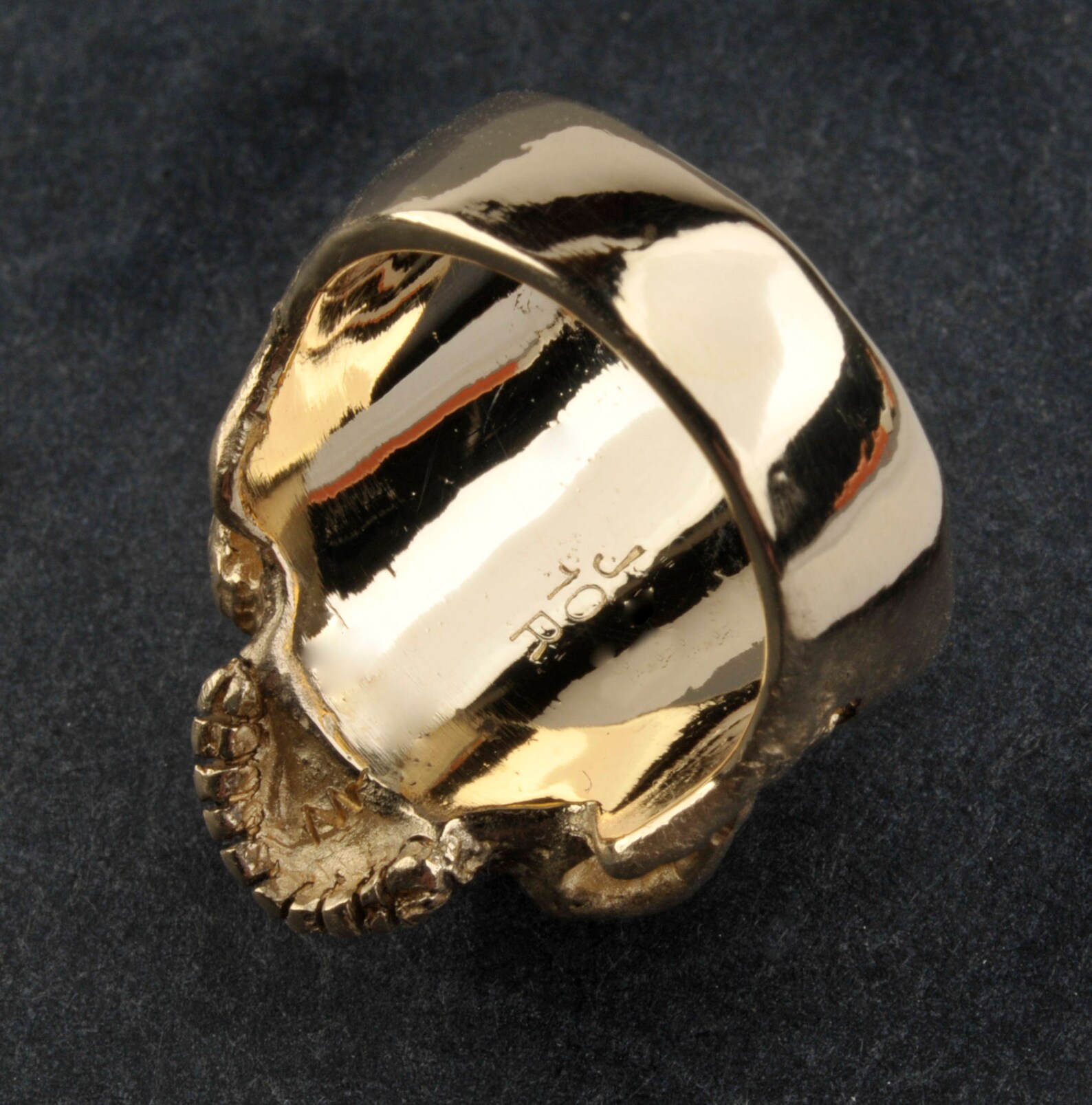 Skull Ring14k Smallmedium Size Gold Skull Ring Mens or Etsy