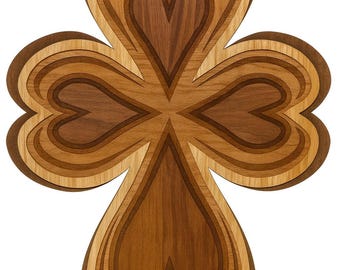 Patrón de sierra de calar en capas / Descarga fácil en PDF para principiantes / Archivo SVG para carpintería láser CNC