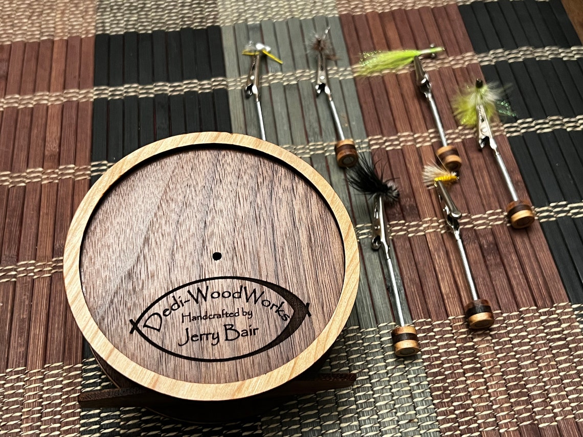Fly Tying Reel Fly Presentation Drying Dock /desktop Tool Etsy